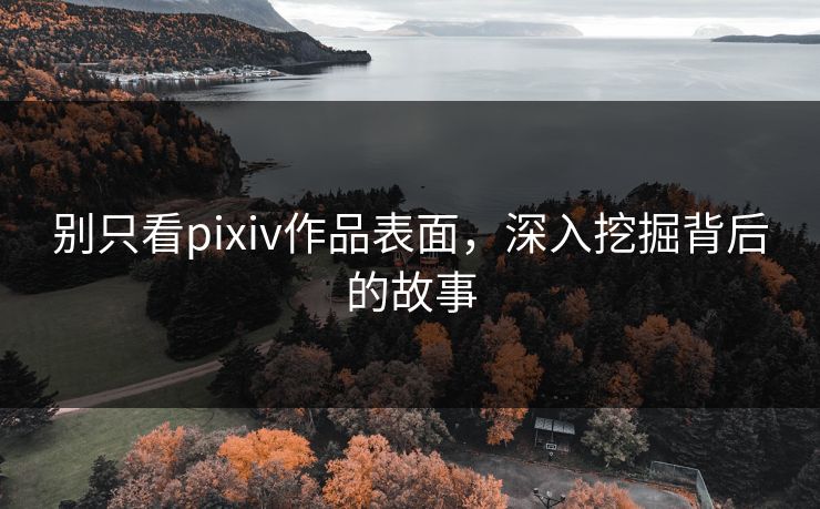 别只看pixiv作品表面，深入挖掘背后的故事  第1张